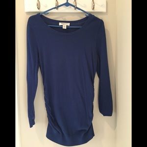 Royal blue maternity sweater